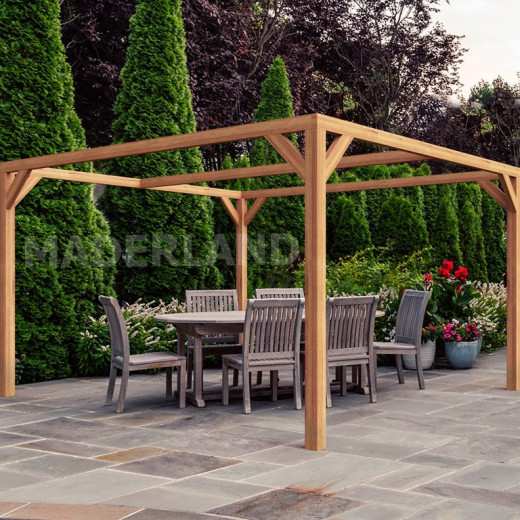 Pergola en bois lamellé-collé 400x300cm CAEN – Maderland