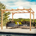 Pergola en bois lamellé-collé 300x300cm ANGERS – Maderland