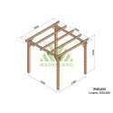 Pergola en bois lamellé-collé 300x300cm ANGERS – Maderland