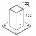 Support 120x120mm pour pergolas en bois lamellé-collé Maderland