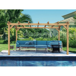 Pergola en bois lamellé-collé 400x300cm Grenoble – Maderland