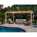 Pergola en bois lamellé-collé 400x300cm Lille – Maderland