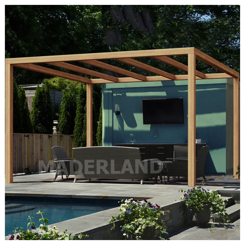 Pergola en bois lamellé-collé 400x300cm Brest – Maderland
