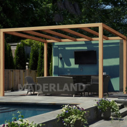 Pergola en bois lamellé-collé 400x400cm Brest – Maderland