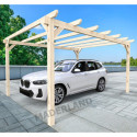 Carport autoportant en bois lamellé-collé 600x400cm Rouen – Maderland
