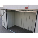 Abri à vélos en acier anthracite monopente 2,05m² + kit d'ancrage - DURAMAX