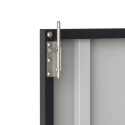 Abri à vélos en acier anthracite monopente 2,05m² + kit d'ancrage - DURAMAX