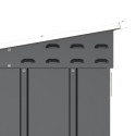 Abri à vélos en acier anthracite monopente 2,05m² + kit d'ancrage - DURAMAX