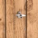 Abri à vélos en acier imitation bois monopente 2,05m² + kit d'ancrage - DURAMAX