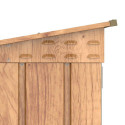 Abri à vélos en acier imitation bois monopente 2,05m² + kit d'ancrage - DURAMAX