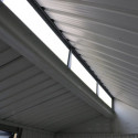 Abri de jardin en aluminium gris avec puits de lumière 4,33m² + kit fondation - DURAMAX