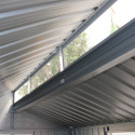 Abri de jardin en aluminium gris avec puits de lumière 4,33m² + kit fondation - DURAMAX