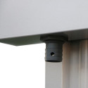 Abri de jardin en aluminium gris avec puits de lumière 4,33m² + kit fondation - DURAMAX