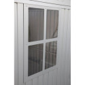 Abri de jardin en aluminium gris avec puits de lumière 4,33m² + kit fondation - DURAMAX