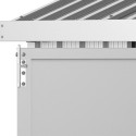Abri de jardin en aluminium gris avec puits de lumière 5,33m² + kit fondation - DURAMAX	