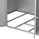 Abri de jardin en aluminium gris avec puits de lumière 5,33m² + kit fondation - DURAMAX	