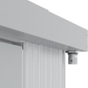 Abri de jardin en aluminium gris avec puits de lumière 5,33m² + kit fondation - DURAMAX	