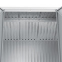 Abri de jardin en aluminium gris avec puits de lumière 5,33m² + kit fondation - DURAMAX	