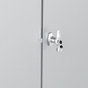 Abri de jardin en aluminium gris avec puits de lumière 7,27m² + kit fondation - DURAMAX