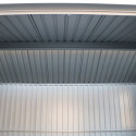 Abri de jardin en aluminium gris avec puits de lumière 7,27m² + kit fondation - DURAMAX