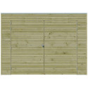 Garage Qube 15,3m² en bois traité autoclave + fenêtre – Gardenas