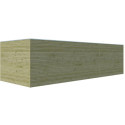Garage Qube 15,3m² + extension 300cm en bois traité autoclave + fenêtre – Gardenas