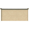 Garage Oregon 16,41m² en bois massif 28mm avec emboitement 3D + 2 portes et fenêtre – Gardenas