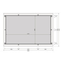 Piscine rectangulaire en bois 44mm Größe 3 - Karibu