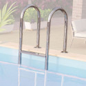 Piscine rectangulaire en bois 44mm Größe 3 avec une terrasse - Karibu