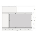 Piscine rectangulaire en bois 44mm Größe 3 avec deux terrasses - Karibu