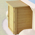 Local technique pour piscine en bois traité 28mm – Karibu