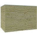 Abri Qube 6,3m² en bois traité autoclave 27mm avec porte simple battante + fenêtre – Gardenas