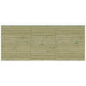 Abri Qube 15,3m² en bois en bois traité autoclave 27mm + fenêtre – Gardenas