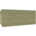 Abri Qube 15,3m² en bois en bois traité autoclave 27mm + fenêtre – Gardenas