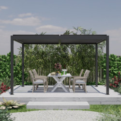 Pergola bioclimatique en aluminium Torinas - Essency