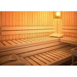 Set 3 - ensemble panneaux de dossier et de banc Premium pour sauna - Karibu