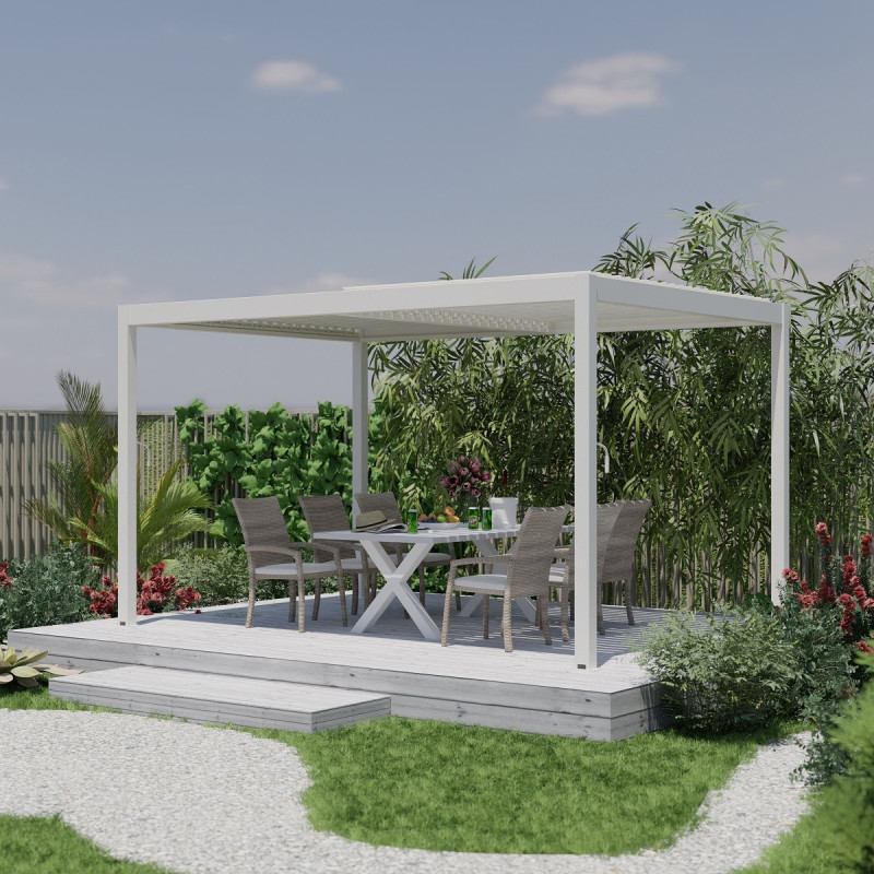 Pergola bioclimatique en aluminium TORINAS - Essency
