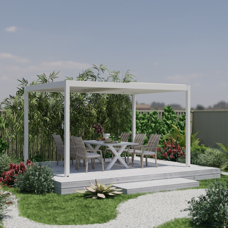 Pergola bioclimatique en aluminium TORINAS - Essency