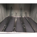 Abri pour 4 vélos en métal anthracite 4,2m² + kit d'ancrage X-METAL
