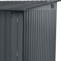 Abri pour 4 vélos en métal anthracite 4,2m² + kit d'ancrage X-METAL
