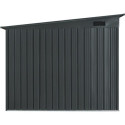 Abri pour 4 vélos en métal anthracite 4,2m² + kit d'ancrage X-METAL
