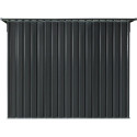 Abri pour 4 vélos en métal anthracite 4,2m² + kit d'ancrage X-METAL