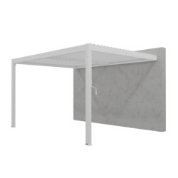 Pergola adossée bioclimatique en aluminium TORINAS - Essency