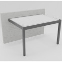 Pergola adossée bioclimatique en aluminium SEYCHELLE - Essency