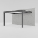 Pergola adossée bioclimatique en aluminium SEYCHELLE - Essency