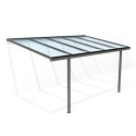Carport adossé en aluminium avec 2 poteaux MIRABOU - Essency