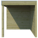 Abri Qube + extension 12m² en bois traité autoclave 27mm – Gardenas