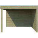 Abri Qube + extension 27m² en bois traité autoclave 27mm – Gardenas