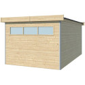 Abri Kasuko XL 14,31m² en bois massif 28mm + porte et 2 fenêtres – Gardenas