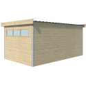 Abri Kasuko XL 14,31m² en bois massif 28mm + porte et 2 fenêtres – Gardenas